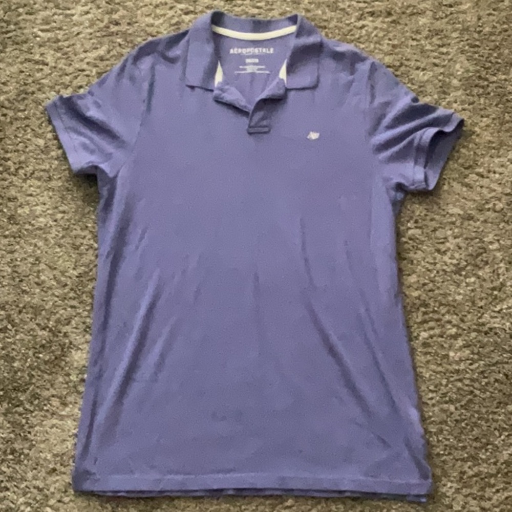 Aeropostale Purple Polo Shirt Classic Design